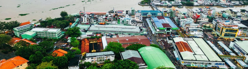 Mekong region aerial image