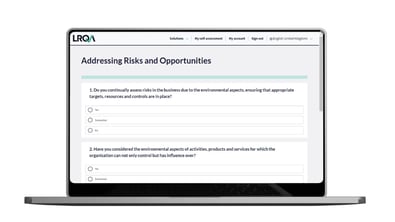 ISO 14001 Self-Assessment Tool