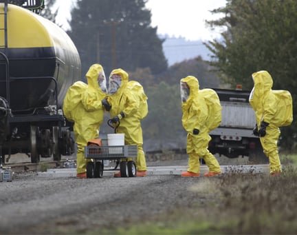 HAZMAT Team Members Discusses Chemical Disaster