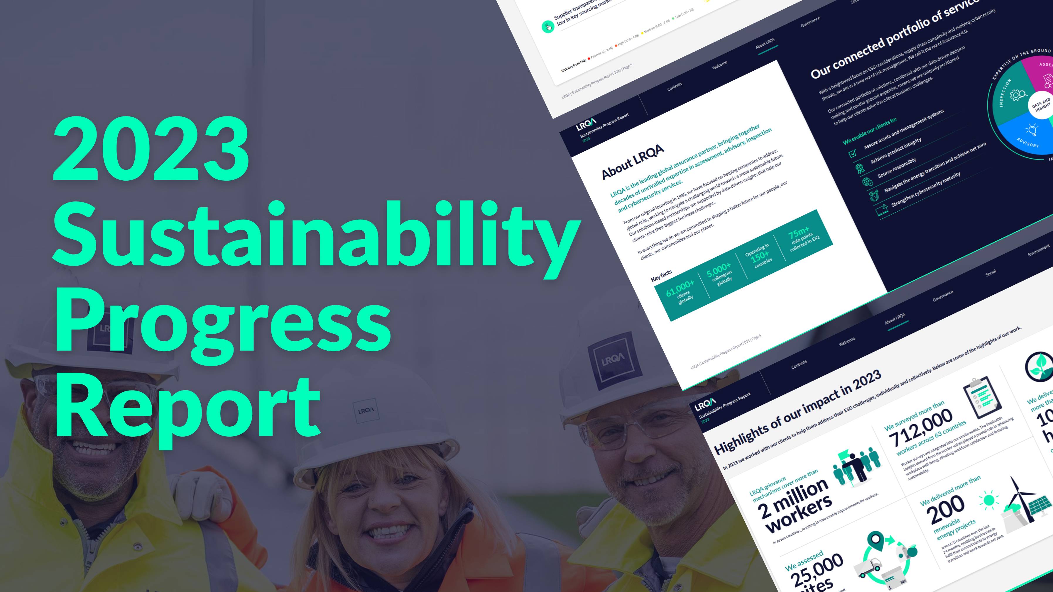 Sustainability Progress Report 2023, LRQA first since becoming an independent business