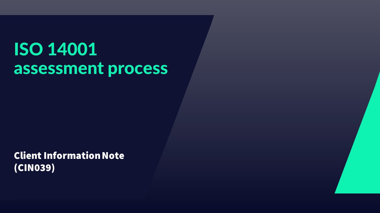 CIN039 JPG ISO 14001 assessment process