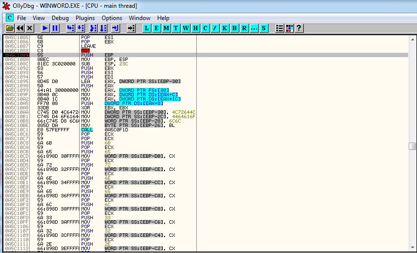 shellcode-entry-point